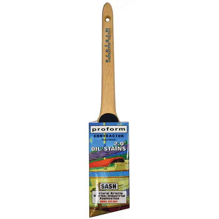 72‐Pack of 2” Proform CS2.0AX White China Angled Cut Sash Paint Brush, Sash Handle