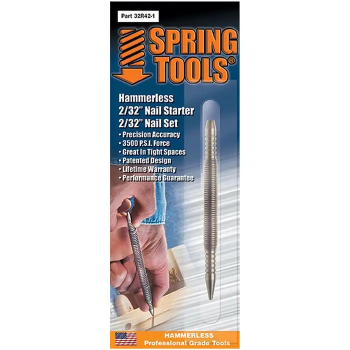 30‐Pack of 2/32” Spring Tools 32R42‐1 Spring Tools Nail Starter And Nail Setter Combination