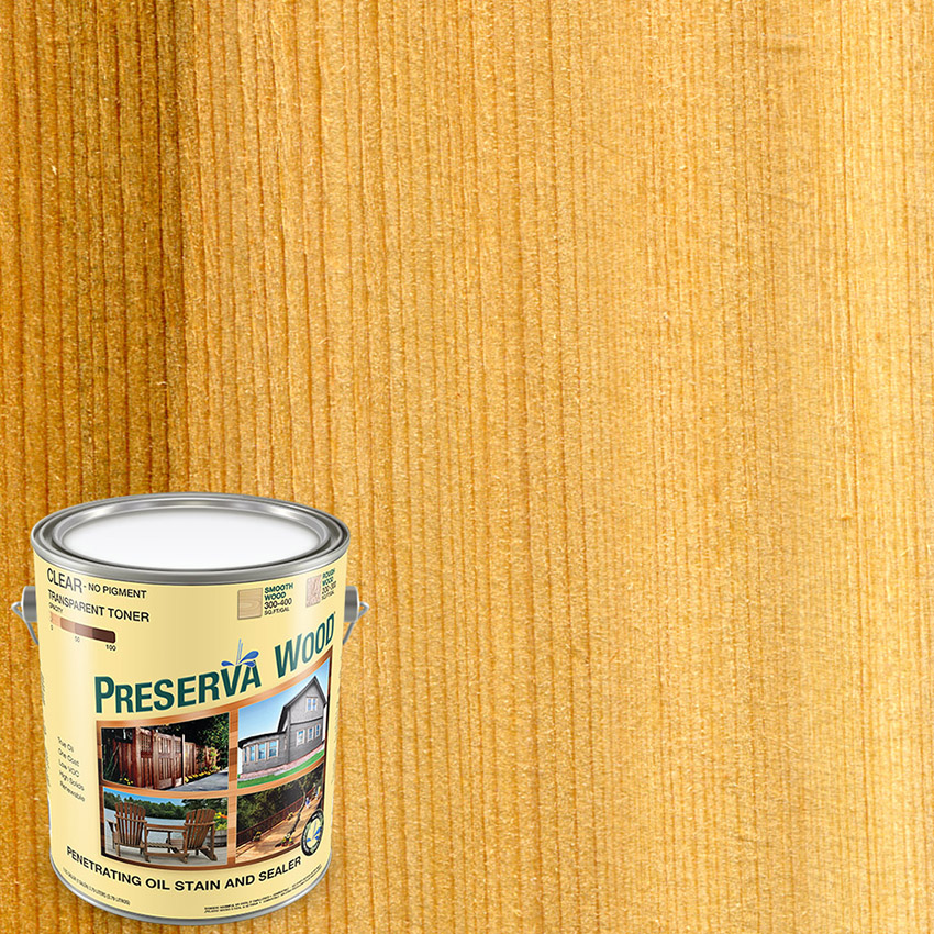 90-Pack of 1 Gal Preserva Products, Ltd. 40101 Clear Preserva Wood Transparent Preserve and Protect Stain and Sealer - Image 2