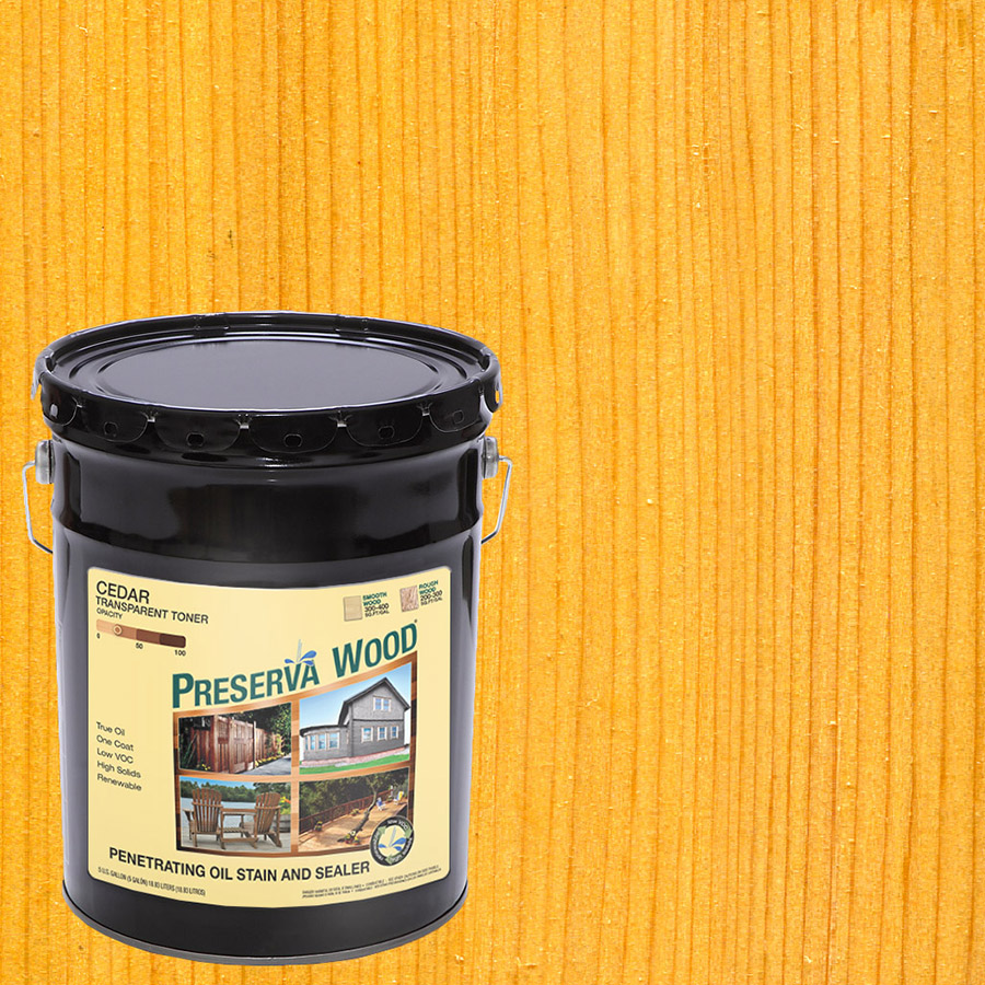 Pallet (36 ct) of 5 Gal Preserva Products, Ltd. 40514 Cedar Preserva Wood Transparent Preserve and Protect Stain and Sealer - Image 2