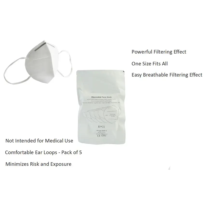 Great Neck Tools KN95 Disposable Face Mask 5-Pack - Image 2
