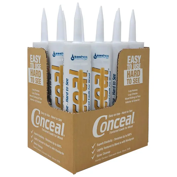 Pallet (1500 ct) of 10.5 Oz Sashco 46060 Redwood Conceal Water‐Based Textured Caulk