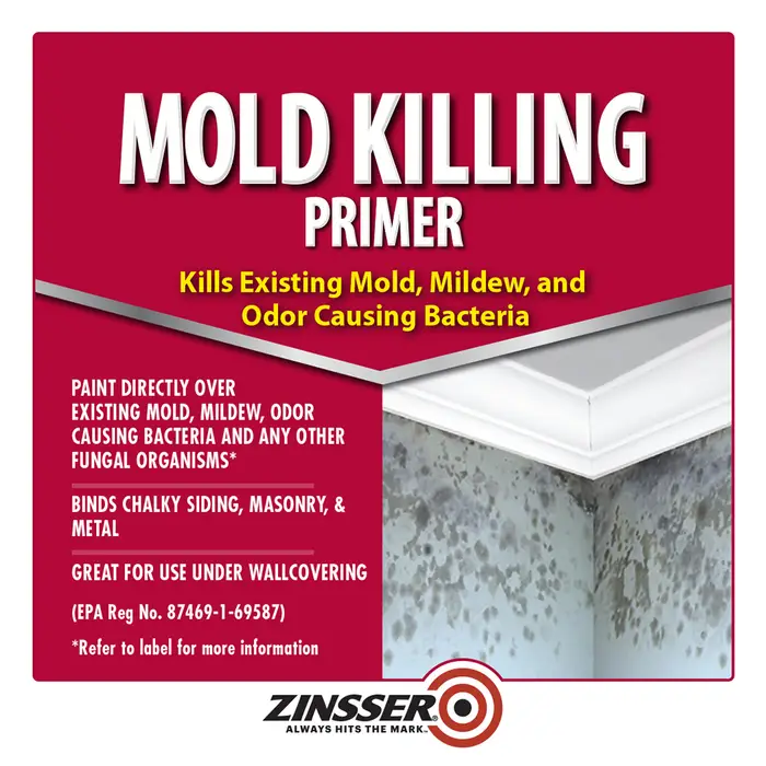 6‐Pack of 5 Gal Zinsser 276088 Mold Killing Primer White Water‐Based Mold Killing Primer - Image 2
